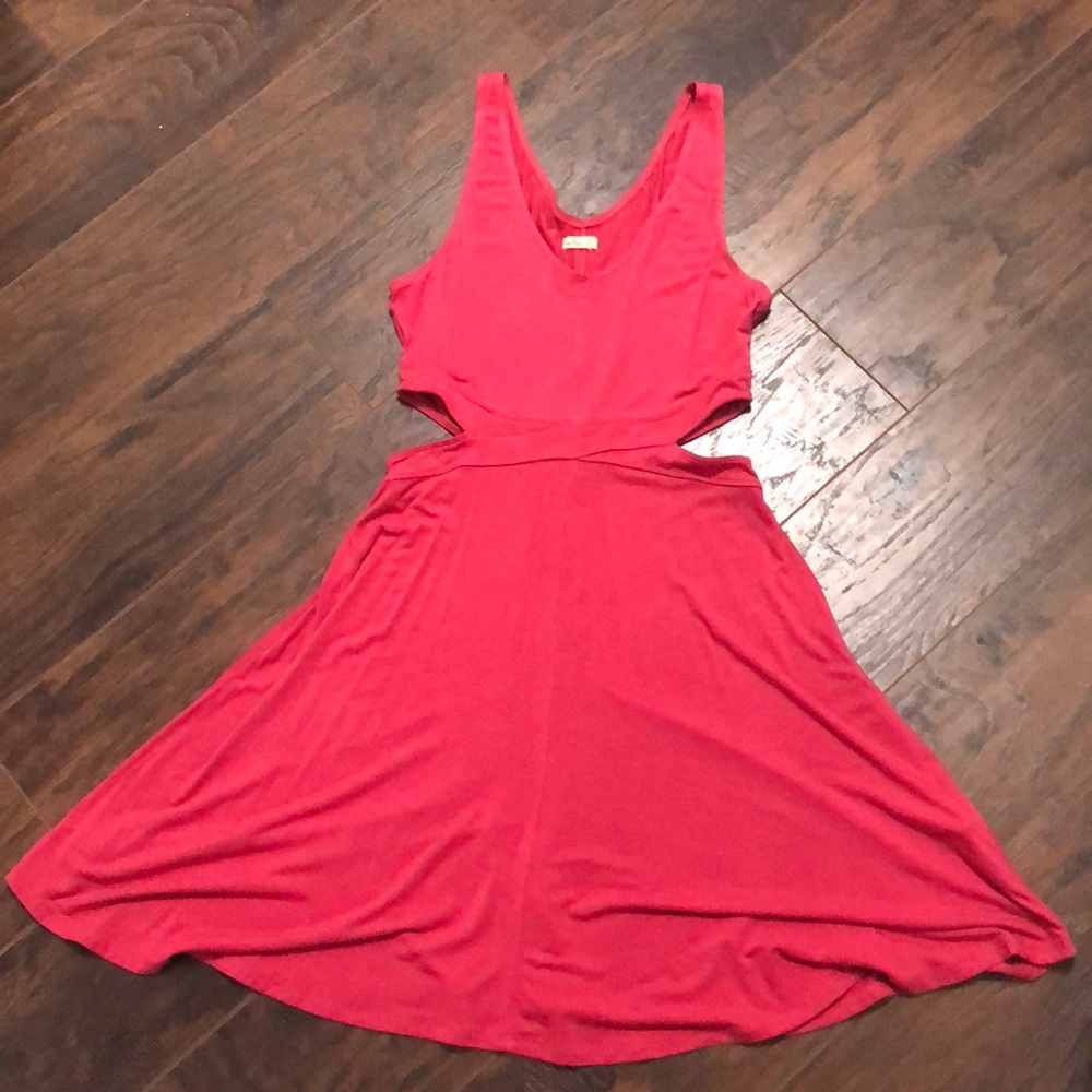Pink Hollister cutout dress